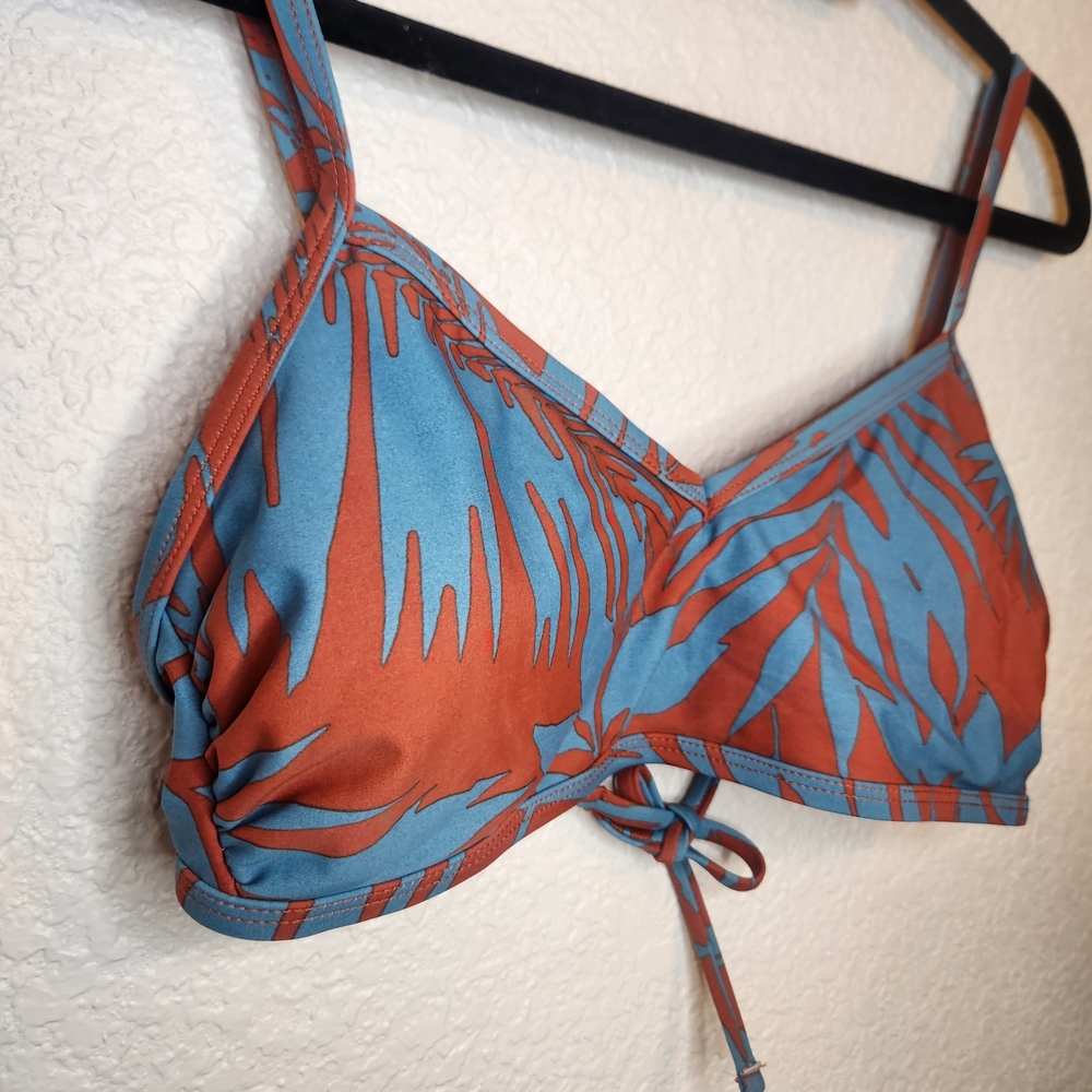 Kona Sol Women's Bralette Bikini Top Multicolor Floral Tropical Print S - Picture 6 of 13